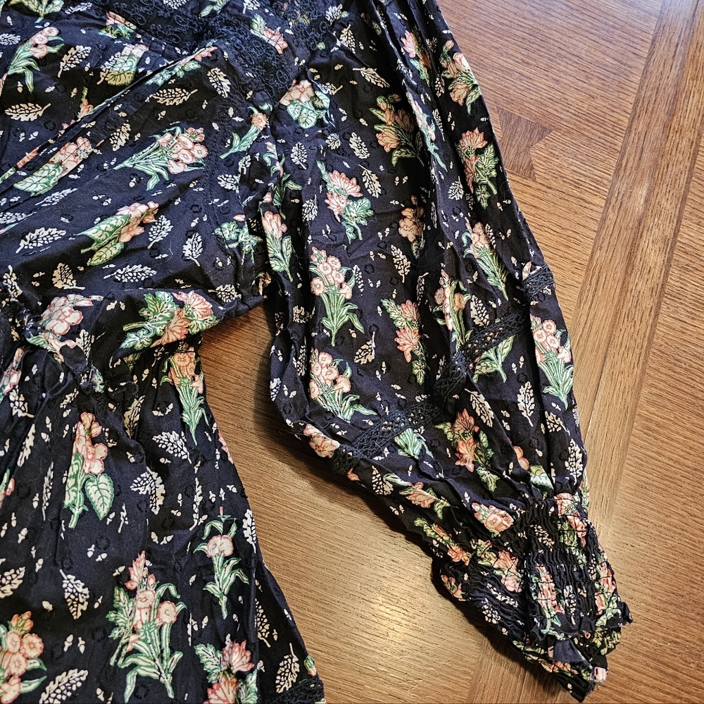 Pilcro Long-Sleeve Mock-Neck Swing Mini Dress Anthropologie 1X - Picture 8 of 16